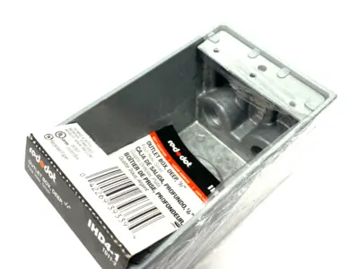 New | in-Stock Red Dot Deep Outlet Box Four Hole 1/2" Electrical Boxes Michigan US | Maverick Industrial Sales #1460739