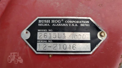 USED BUSH HOG 2615L