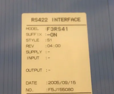 NEW YOKOGAWA F3RS41-0N COMMUNICATION MODULE F3RS410N