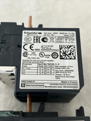 NEW Schneider Electric LRD07,LRD08