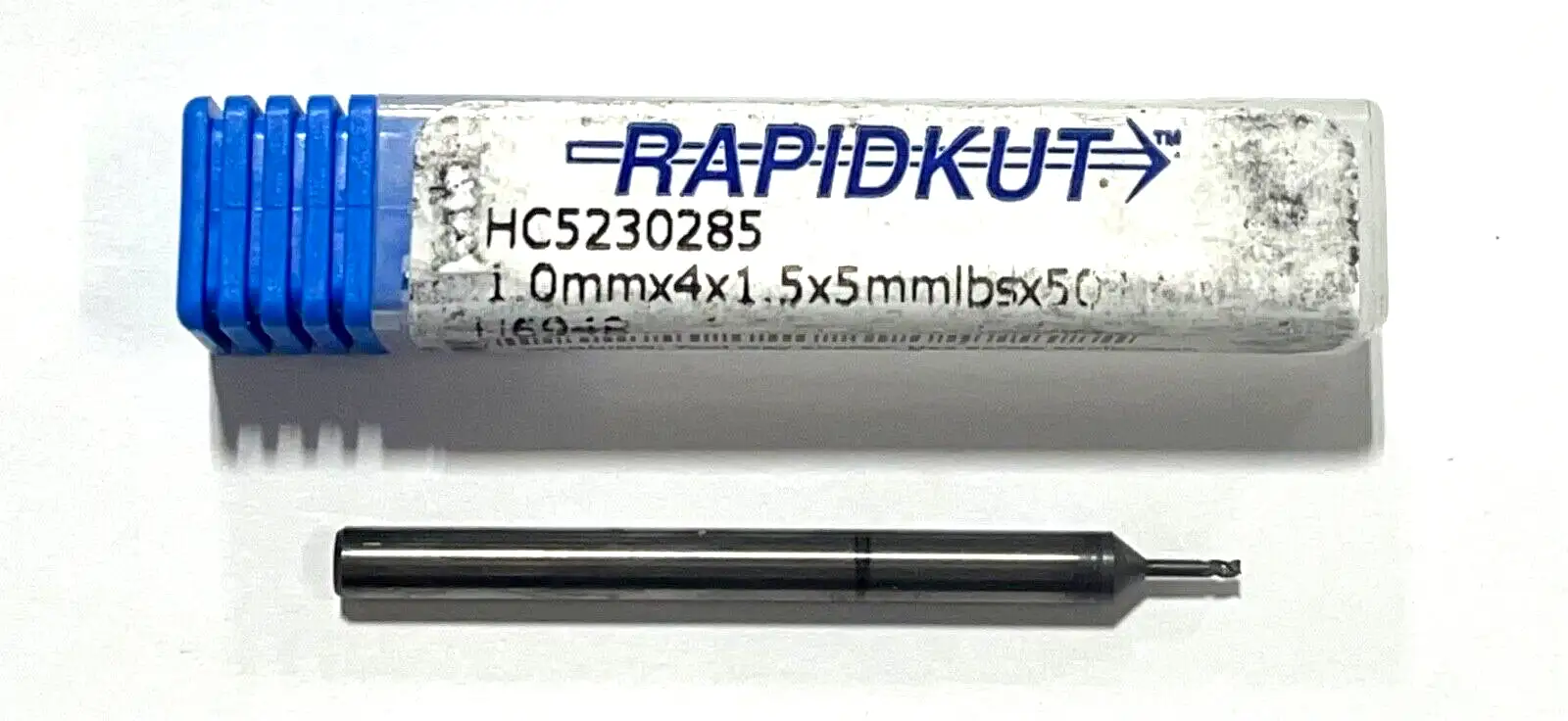 RapidKut 1mm Carbide End Mill 3FL Variable Pitch Helix nACRo Coated .10mm Radius