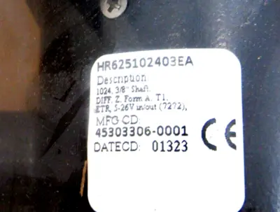 NEW DYNAPAR HR625102403EA INCREMENTAL ENCODER 3/8" SHAFT