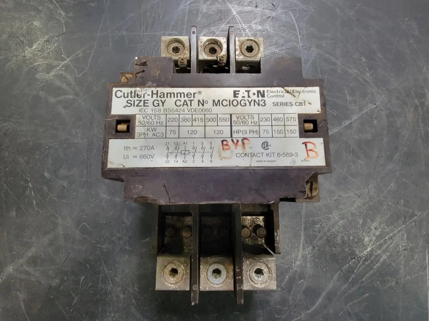 USED CUTLER-HAMMER MCIOGYN3