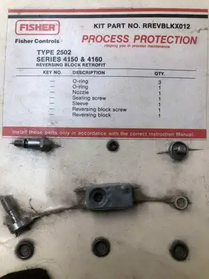 Fisher RREVBLKX012 Reversing Block Retrofit Kit -NIB