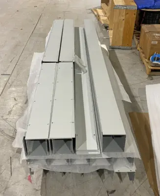 USED HOFFMAN HOFFMAN 10' WIREWAY SECTION & COVERS, 4X 6' SECT, 2X 4' SECT