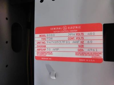 Used GE 947X0537F01 Starters Ohio US | Equipment Recovery Corp. #1330725