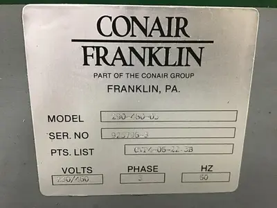 USED CONAIR FRANKLIN 290-460-05