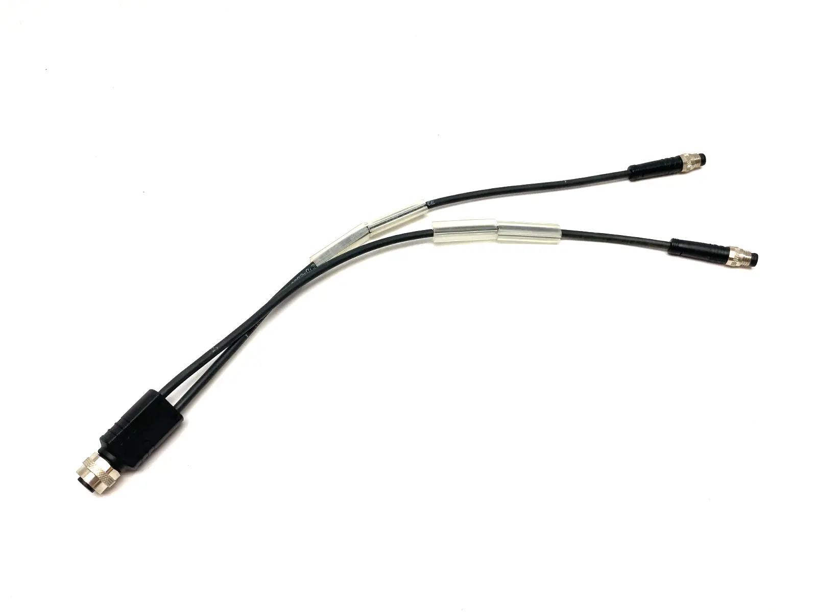 USED ESCHA SPLITTER Y-CABLE M12 FEM. TO DUAL M8 MALE