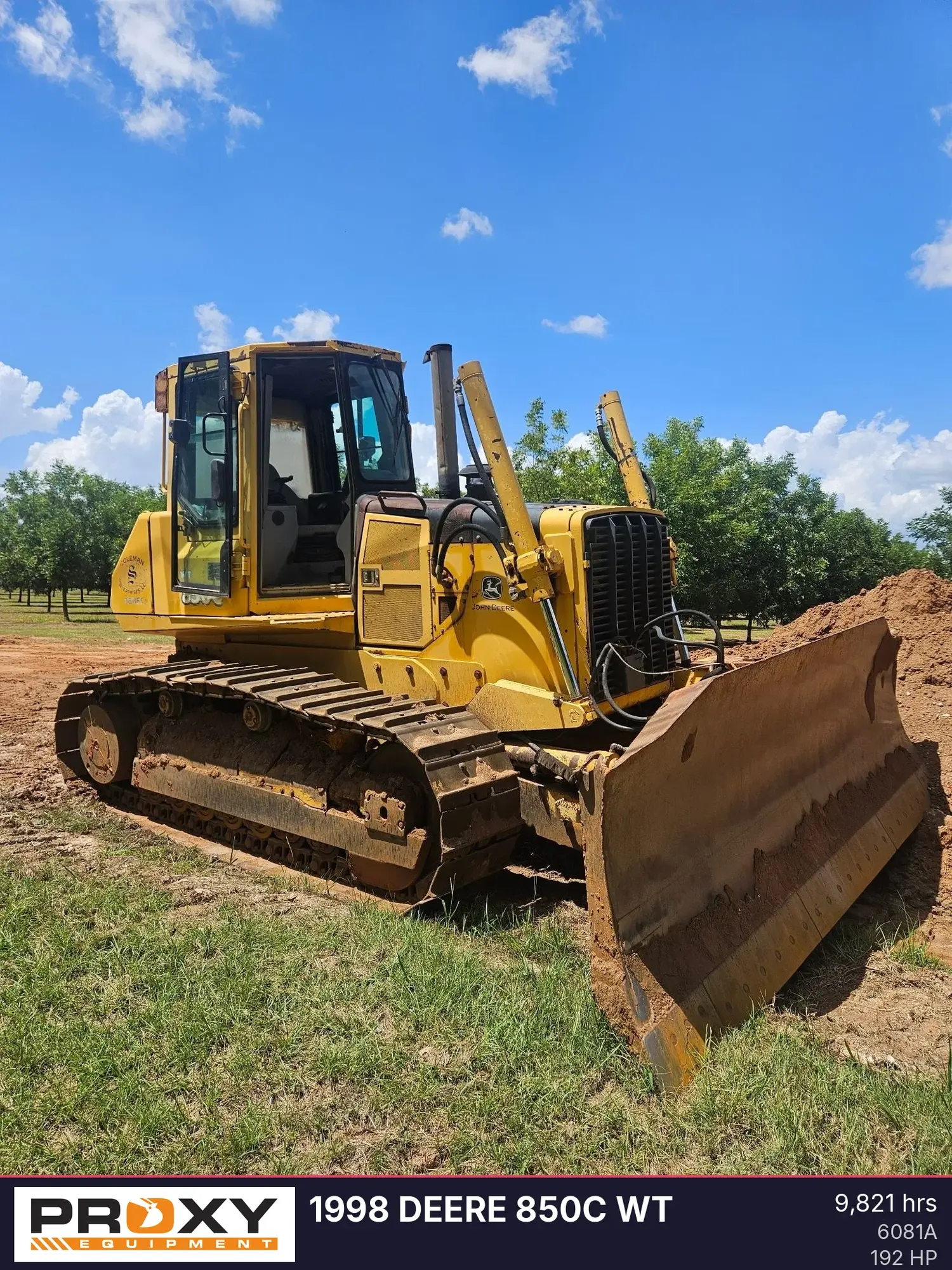 Used 1998 DEERE 850C WT Bulldozers Georgia US | Proxy Equipment #1388977