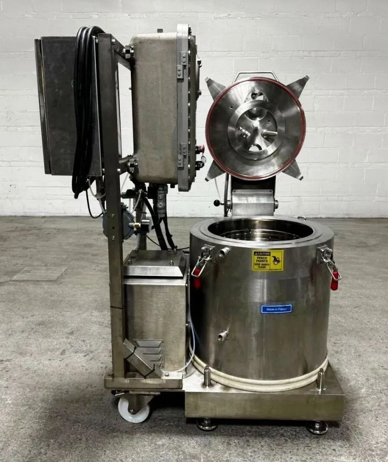 Rousselet Robatel RC-40 VXKSAR gas-tight perforate basket centrifuge, Hastelloy C-22.