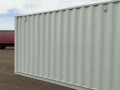 2026 40’L x 8’W x 9’ 6”T High Cube Shipping/Ground Container, swing doors on one end and four sets o...