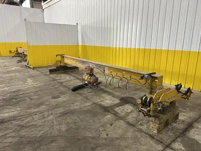 3 TON X 20' CLEVELAND TRAMRAIL UNDERSLUNG BRIDGE & 3-TON CM LODESTAR HOIST: STOCK #23054
