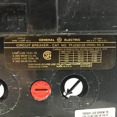 USED GENERAL ELECTRIC / GE TFJ236125