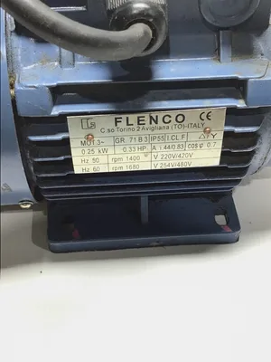 Flenco GR 71 B 3 Three-Phase Induction Motor Insulation Class F