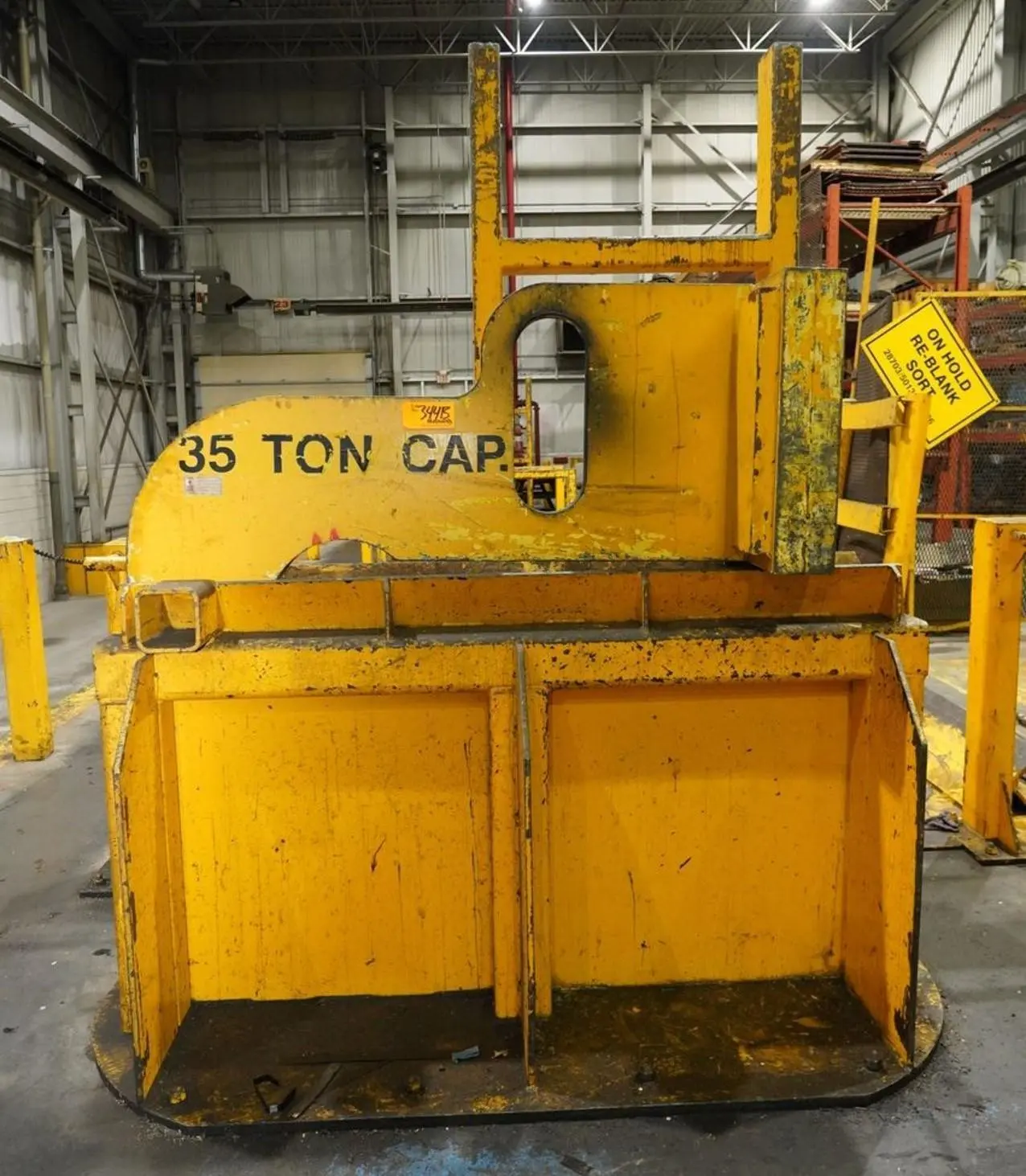 35 TON X 48" OVERHEAD CRANE CO C-HOOK COIL LIFT ATTACHMENT: STOCK #23456