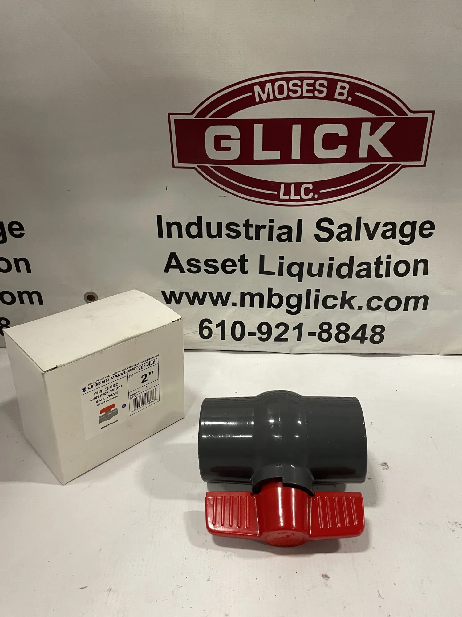 Legend Valve 201-438 2″ PVC Compact Manual Weld End Ball Valve S-602 -NIB