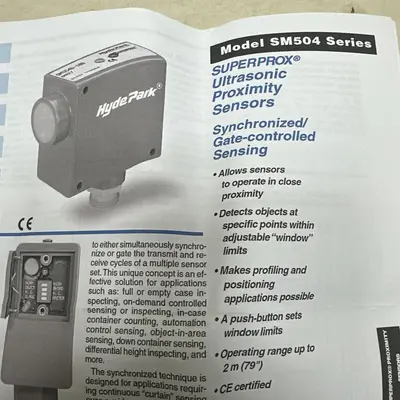 Used HYDE PARK SM504B-100 Proximity Sensors Ohio US | Surplus Asset Holdings #1206143