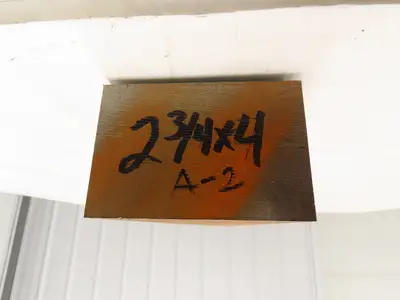 A2 Tool Steel Rectangle Bar 2-3/4"x 4"x 43-3/4" Oversize 140Lbs
