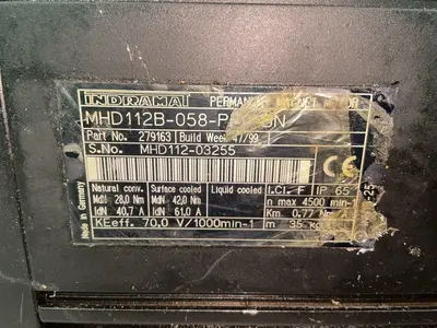 Used INDRAMAT MHD112B058P70BN Motors (misc) Ohio US | HGR 24 #1404825