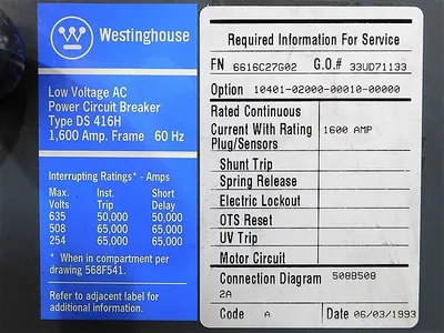 USED WESTINGHOUSE LSI