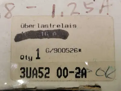 USED SIEMENS 3UA52-00-0K