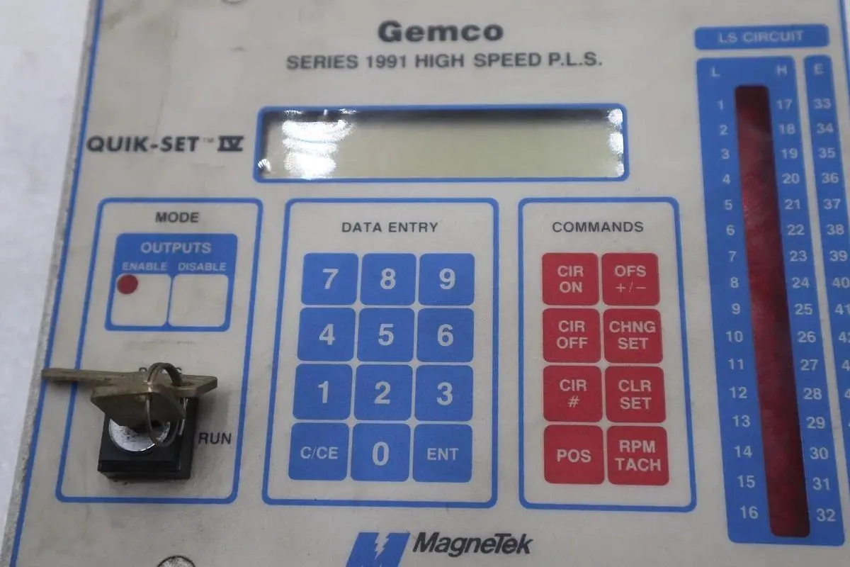 Gemco Magnetek 1991-KP  Quick Set IV High Speed P.L.S. Controller STOCK K-3571