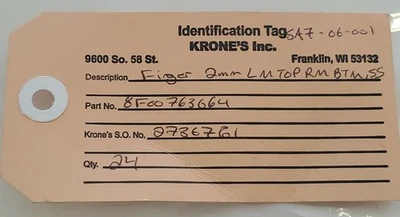 NEW Krones 8F00763064