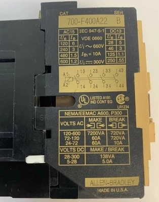 USED ALLEN BRADLEY 700-F400A22