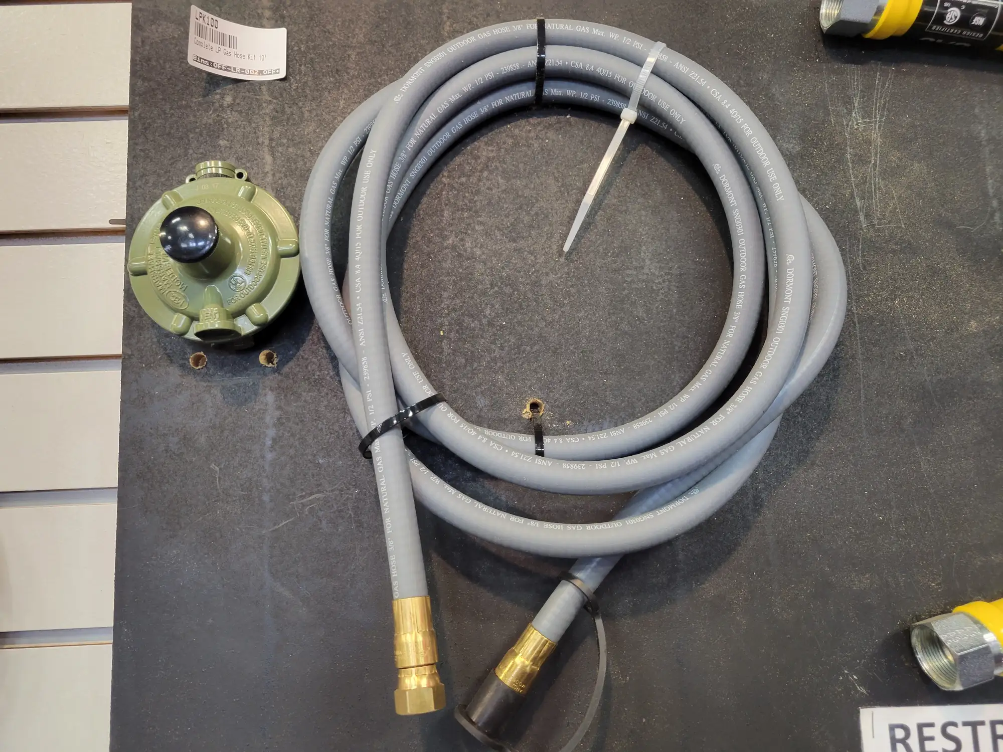 Complete LP Gas Hose Kit 10' 
For Commercial Equipment