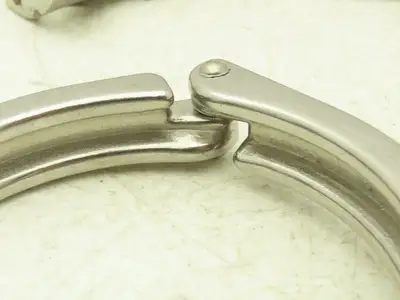 Tri Clover 3"/4" 3" Sanitary Tri Clamp 11 Single & Double Pin/ 5 - 4" Lot of 16