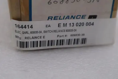 RELIANCE ELECTRIC 608830-3A TYPE 716 SIZE-1600A AUXILIARY CONTACT BLOCK G446A