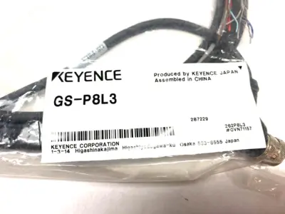 USED KEYENCE SINGLE ENDED CONNECTION CABLE M12 L-SHAPED CONNECTOR