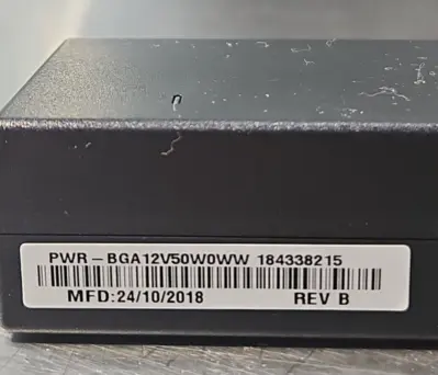 Zebra PWR-BGA12V50W0WW Power Adaptor 50/60Hz 4A 12VDC (BIN344)