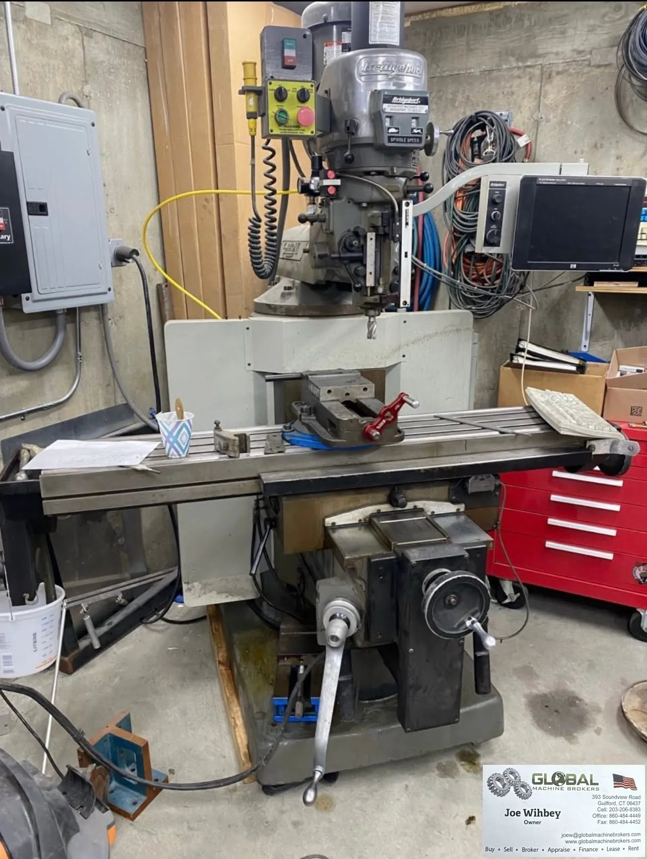 2002 Bridgeport EZ-Trak II DX 2.5-axis CNC Mill 48"x9" w/ Tooling 2HP