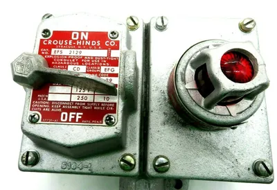NEW CROUSE HINDS EFS2129 DOUBLE CIRCUIT EFS222-2624