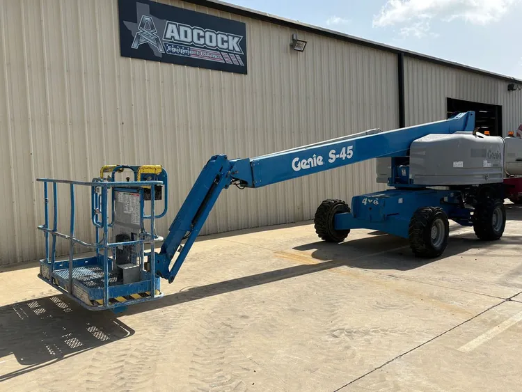 Used 2018 GENIE S-45 TELESCOPIC BOOM LIFT Telescopic Boom Lifts Alberta CA | Adcock Equipment #1507529