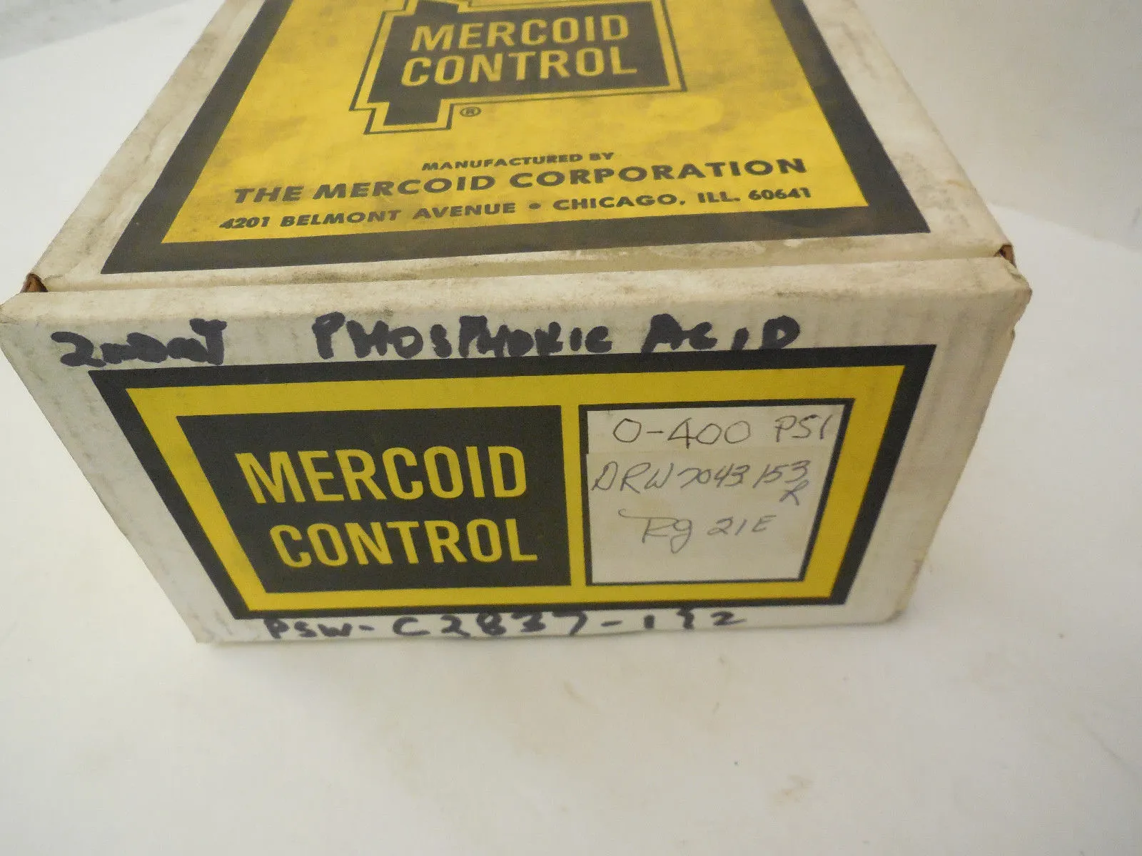 NEW MERCOID DRW 7043-153L PRESSURE SWITCH DRW7043153L
