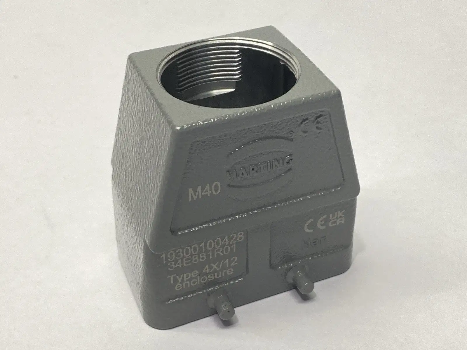 19300100428 | Harting  Heavy Duty Han B Hood Top Entry HC 4 Pegs M40 - New Other