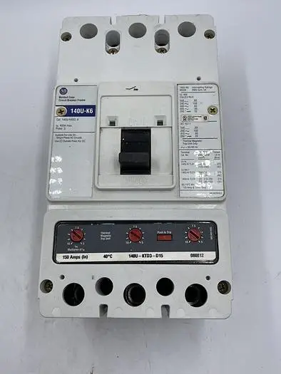 Used ALLEN-BRADLEY ALLEN-BRADLEY 140U-K6X3 A Fuses | ND Industrial Surplus #1214242