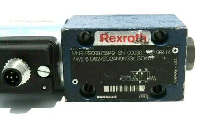 USED REXROTH R900975949 DIRECTIONAL VALVE 4WE 6 D62/EG24N9K33L
