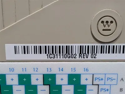 Westinghouse Emerson 1C31110G02 Ovation Digital Input Module Rev 02 Used