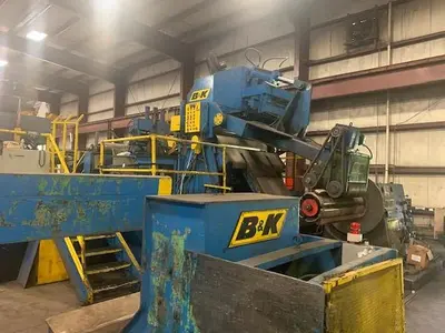 60" X .270" X 50,000 LB. B&K SLITTING LINE (USED)