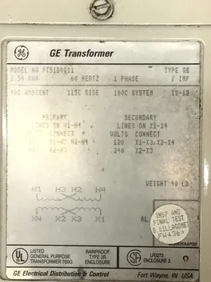 USED GENERAL ELECTRIC / GE 9T51B0011