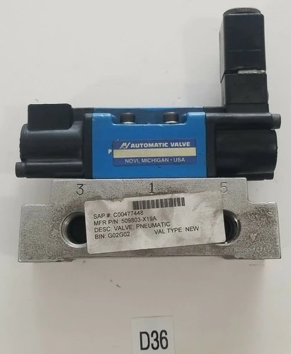 Used Automatic Valve USA 509803-X19A Valves/Fittings Indiana US | J&J Industrial Supply #517905