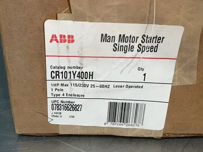Used ABB CR101400H Motor Controllers Ohio US | HGR 24 #1280473