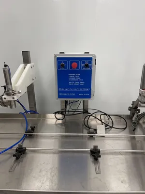 USED 2021 INLINE FILLING SYSTEMS Single Head Bench top Semi-Automatic N₂ Gas Dosing Filler