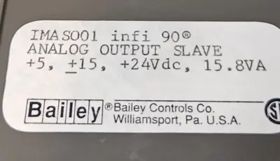 ABB Bailey Infi 90 IMAS001 Analog Output Slave loc3C29