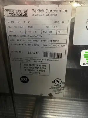 Used Perlick Used Perlick FR36 Bar Glass Chiller Froster w/ 142 Mug Capacity, Stainless - AS IS Chillers Illinois US | Falcon Restaurant Supply #1376123