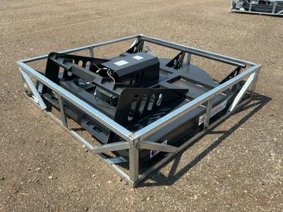 New JCT 72” Brush Mower Skid Steer Attachment, hydraulic driven with hoses and quick coupler fitting...