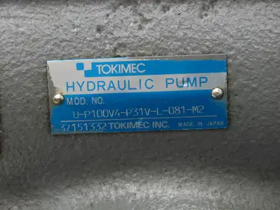 Tokimec U-P100V4-P31V-L-081-M2 Hydraulic Variable Piston Pump 16-47 GPM 3000 PSI